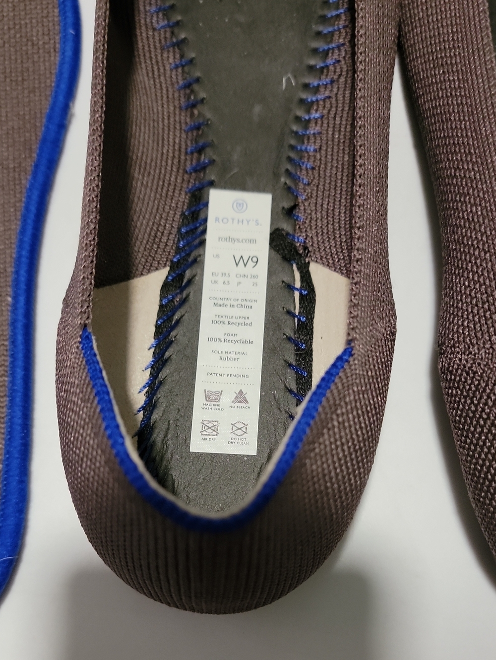 Rothy's The Point Slip On Flat Shoes Size 9 Retired Mink Colorway, EUC - Picture 3 of 9